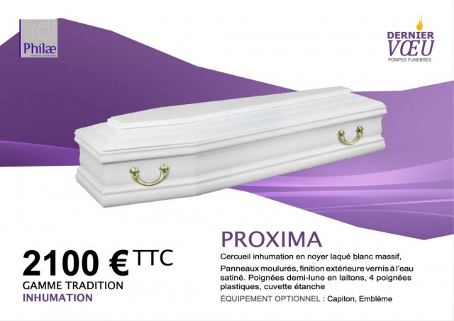 Cercueil inhumation PROXIMA