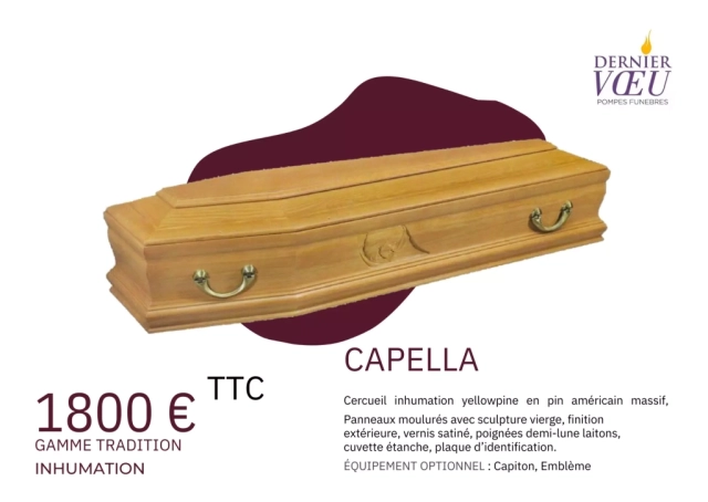 CERCUEIL INHUMATION CAPELLA