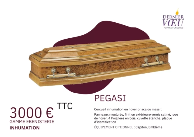 CERCUEIL INHUMATION PEGASI