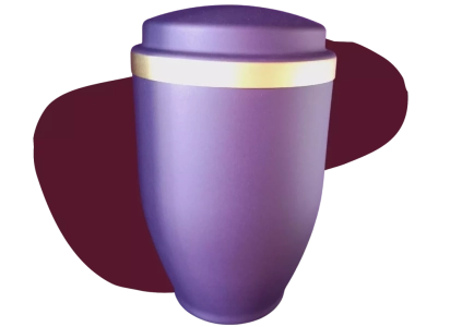 Urne acier - liseré doré 250€