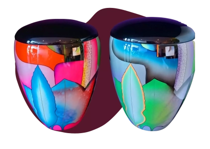 Urne résine et fibre de verre 280€