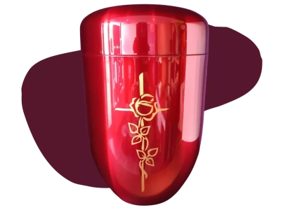 Urne Métal laqué - rouge 260€