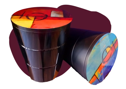 Urne résine et fibre de verre - conique 280€